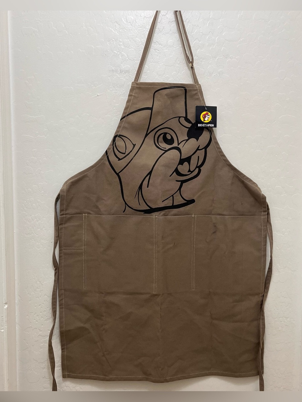 Buc-ee's Apron Full-Length Big Beaver Logo NWT